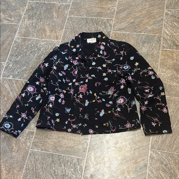 conrad C Jackets & Blazers - Floral Patterned Blazer
